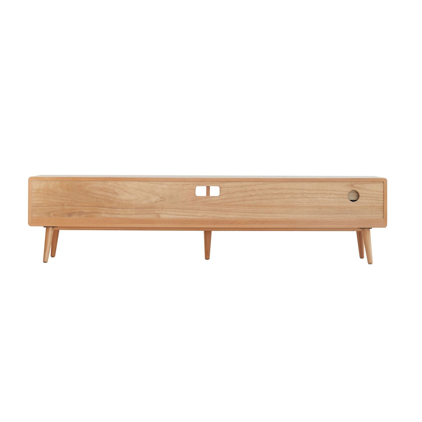 TV Cabinet With Chinese Changhong Glass Doors, Two Drawer Storage Space TV Standing