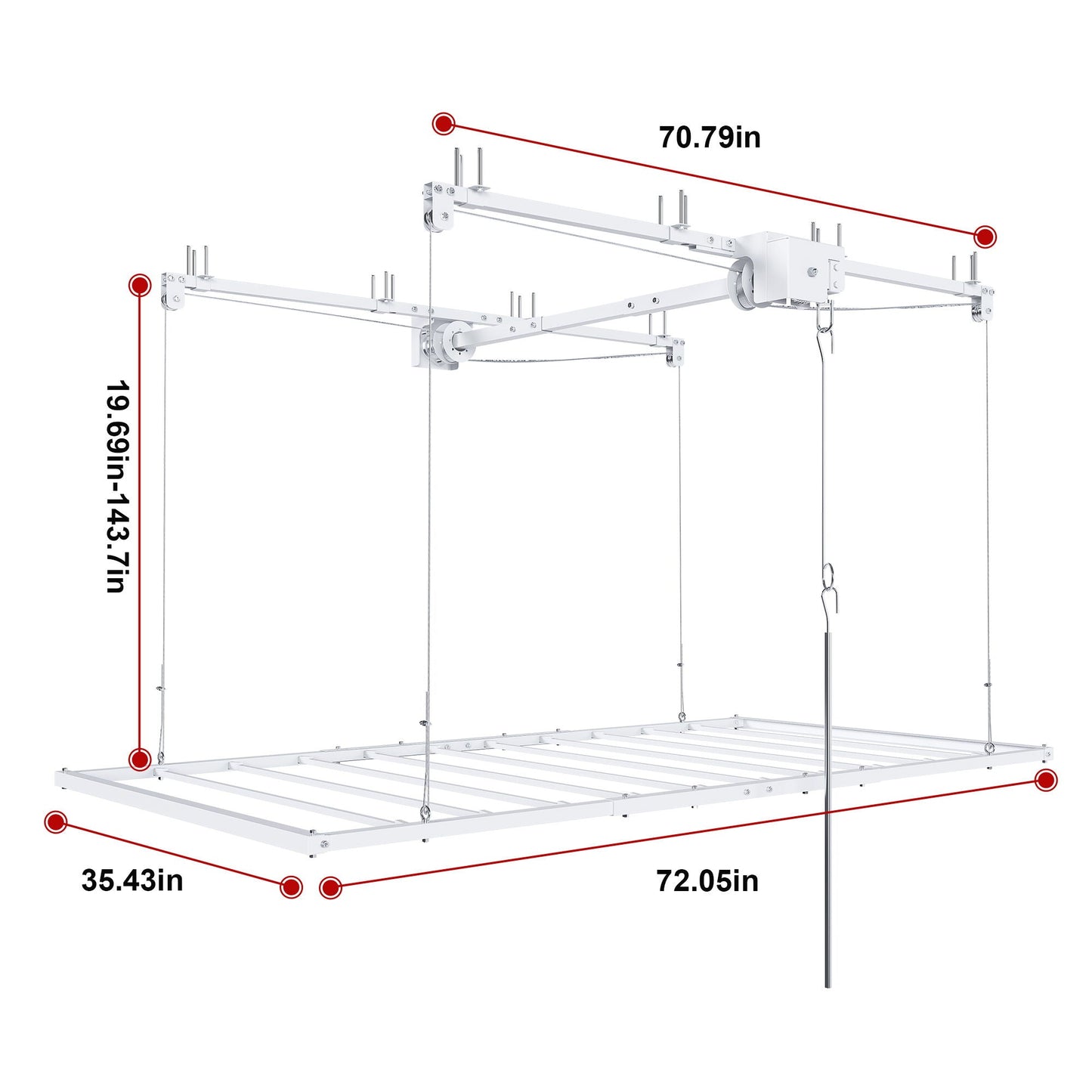 Overhead Garage Storage Rack