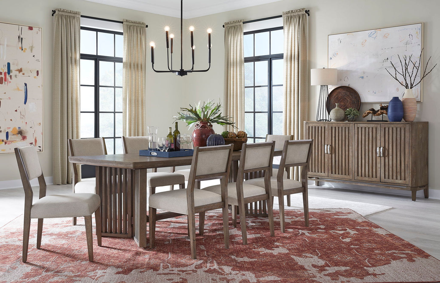 Kavanaugh - Dining Side Chair With Upholstered Seat& Back With o Slats (Set of 2) - Gray