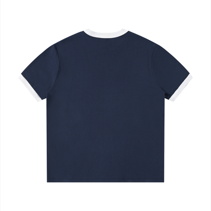 Loki & Ivy Contrast Edge Ribbed Crewneck T-Shirt