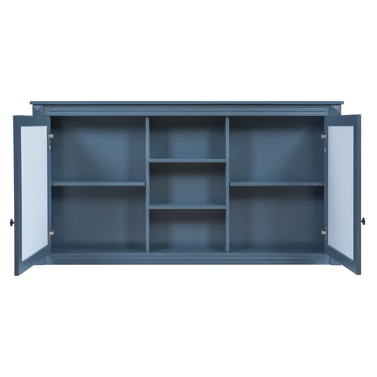 Modern Wall-Mount 2 In 1 Mirror Cabinet With Adjustable Shelves, Soft-Closing Hinges