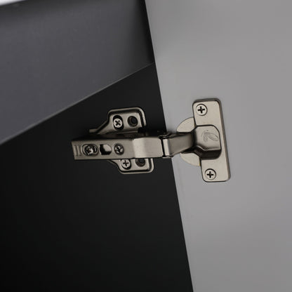 Contemporary Freestanding Bathroom Vanity With Resin Sink & Soft-Close Cabinet Doors