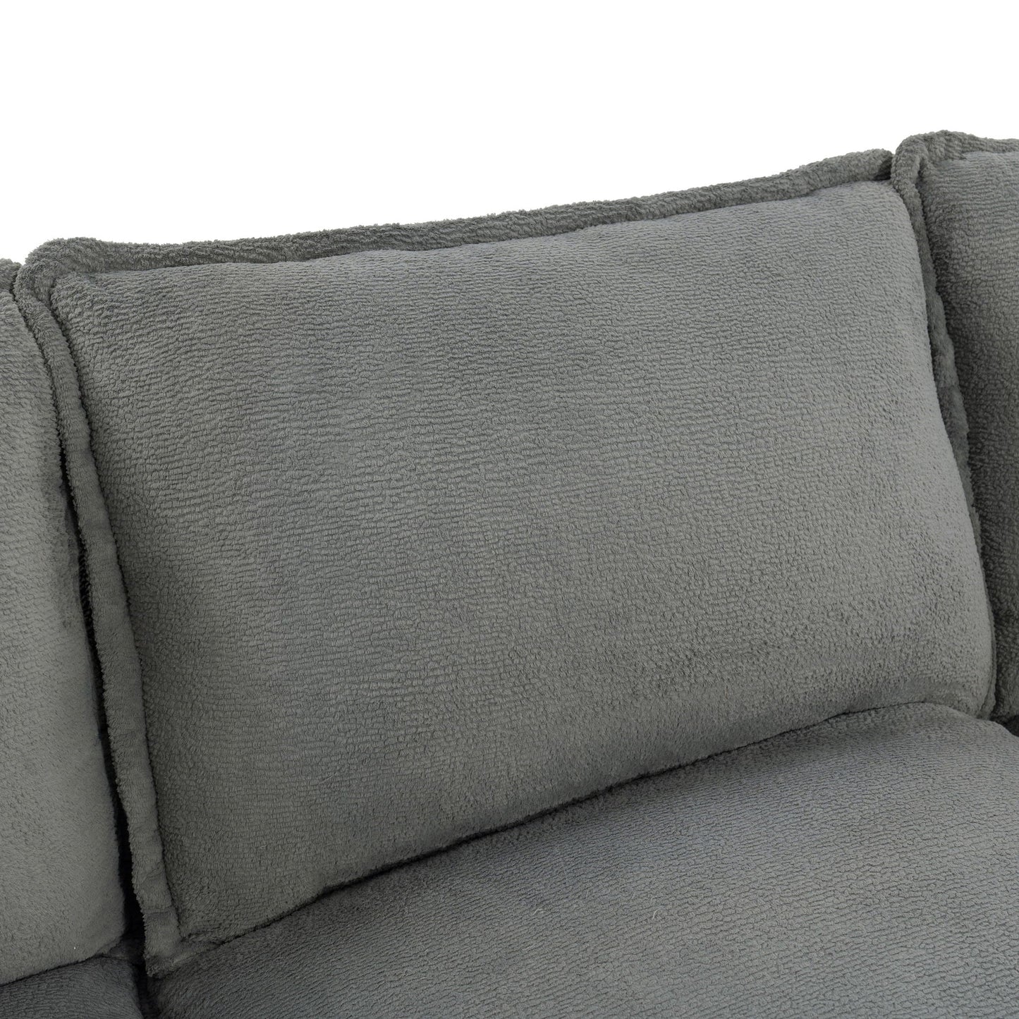 Modern 3 Seater Sofa With Side Storage Pockets For Living Room
