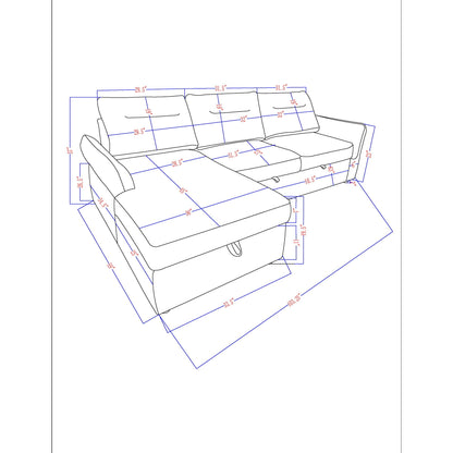 Montana - Sofabed With Storage - Gray