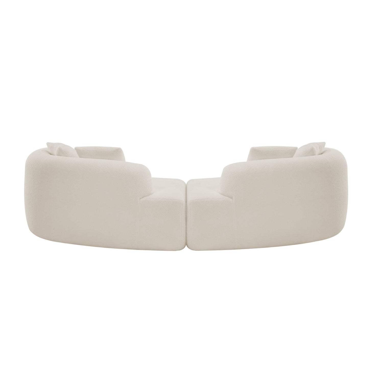 Curved 4 Seater Full Compression Sponge Sofa