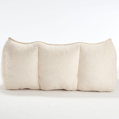 Comfortable Dual Beanbag Chair With High Resilience Foam Core For 2 People