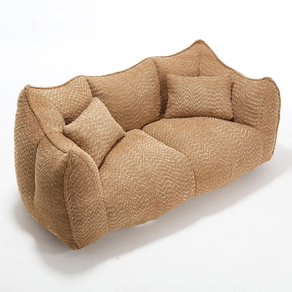 Comfortable Dual Beanbag Chair With High Resilience Foam Core For 2 People