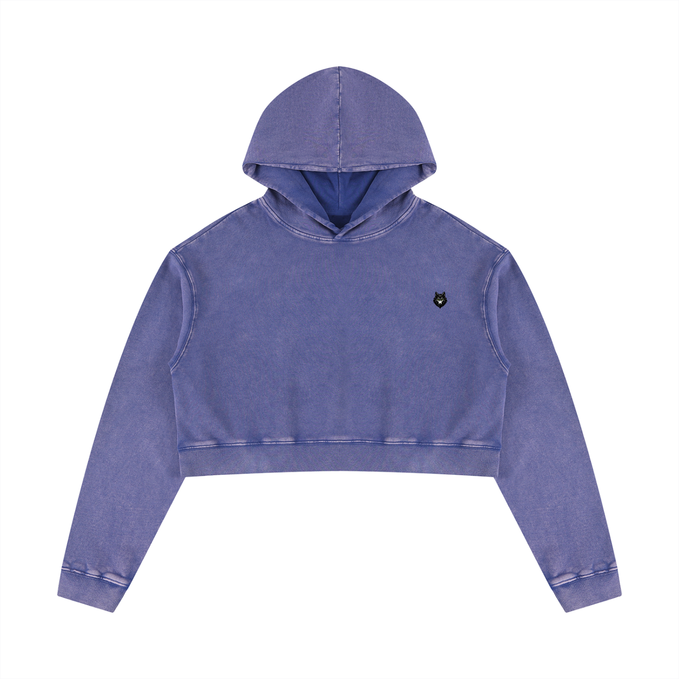 Loki & Ivy Women’s Mineral Washed Crop Hoodie