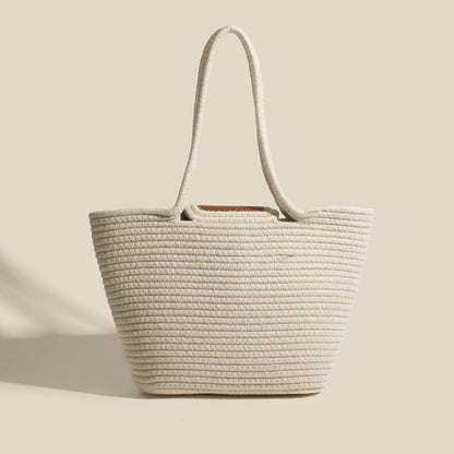 Large capacity hobo tote bag, beach bag weaving, bag women's woven handbag, casual vegetable basket bag shoulder bag