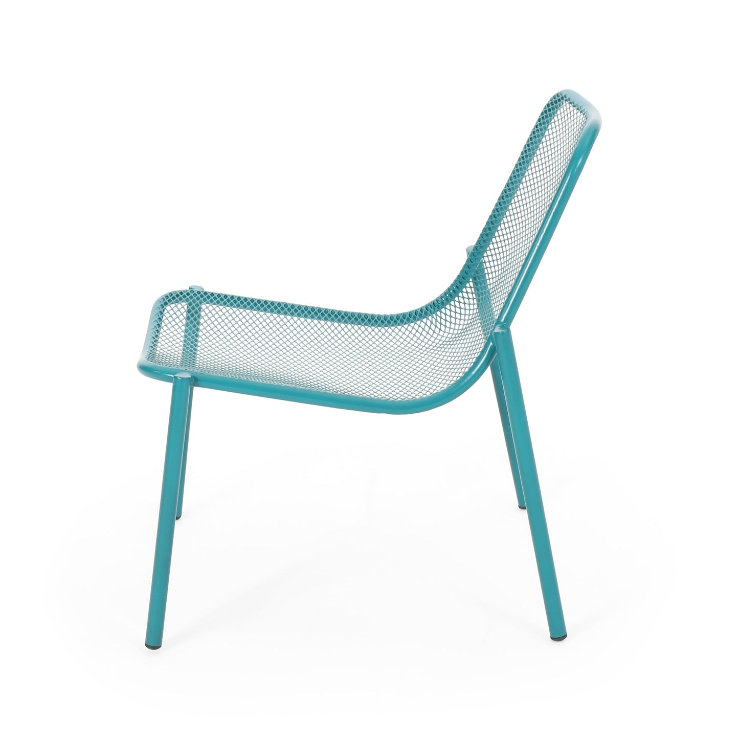 Kincaid Outdoor 3-Piece Conversation Set with Iron Frame - Teal