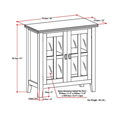 Artisan - Low Storage Cabinet - Hickory Brown