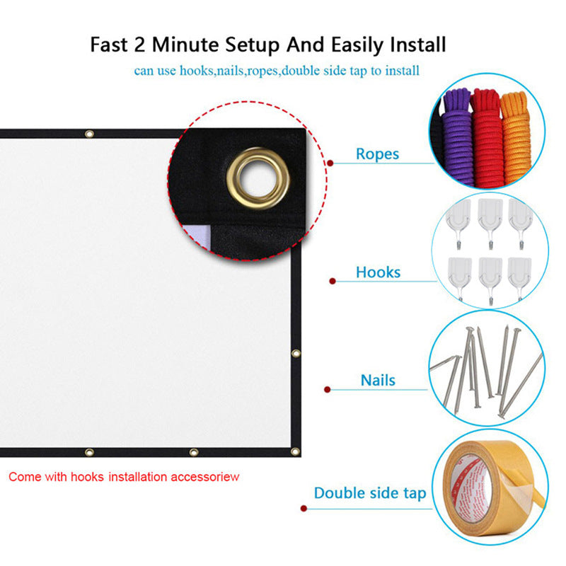 Shadow Screen 120" ALR Fixed Frame Projector Screen — Slate Grey High-Contrast Ambient Light Rejecting Surface for Home Theater | SHADOW-SCREEN-ALR-12
