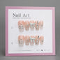 Short Butterfly Rhinestone Nails