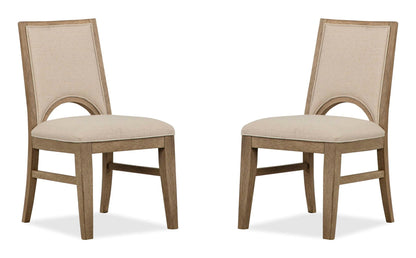 Tristan - Upholstered Side Chair (Set of 2) - Swiss Coffee