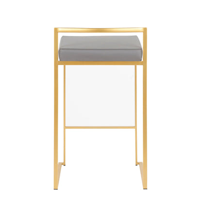 Fuji - Contemporary / Glam Design Counter Stool (Set of 2)