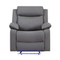 Blanche - Glider Recliner With LED, Pillow Top Arms