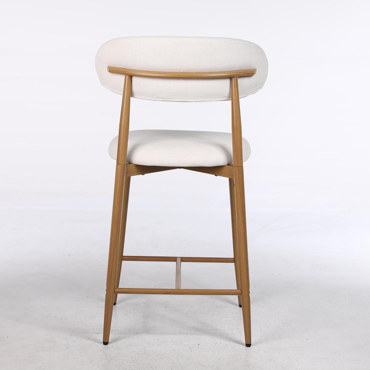 Upholstered Counter Height Bar Stools For Kitchen Island (Set of 2) - Beige