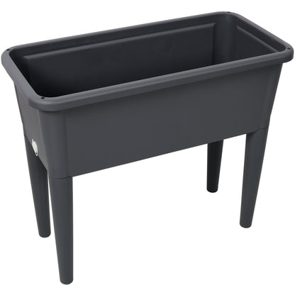 Raised Garden Bed with Ventilated Transparent Greenhouse Lid