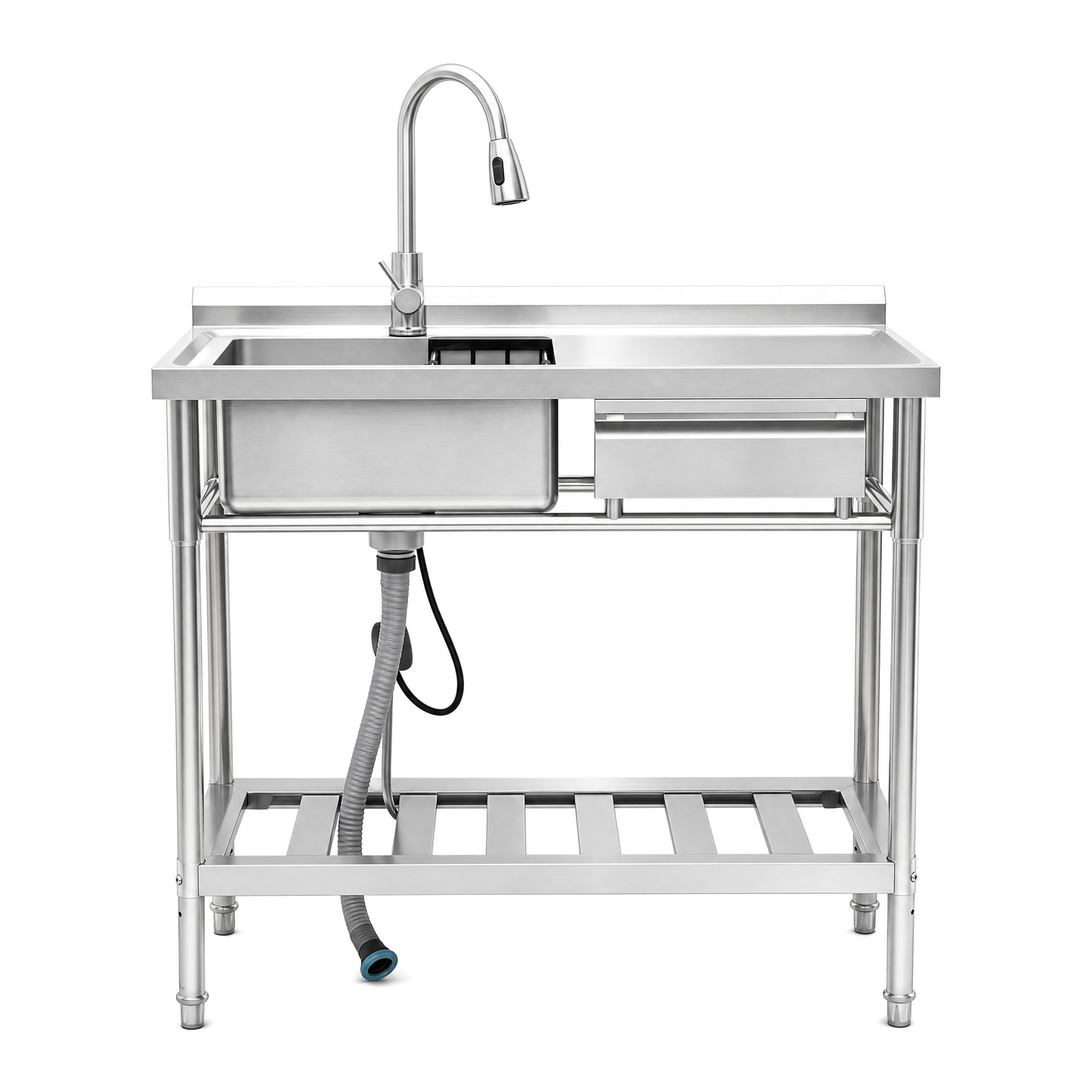 Stainless Steel Utility Sink, Freestanding Sink
