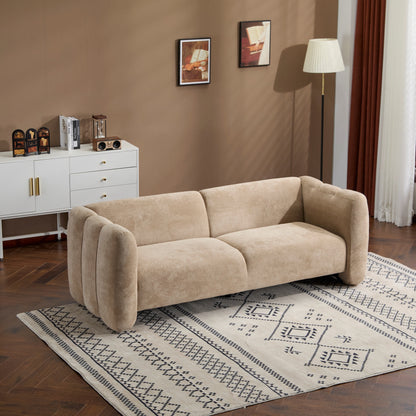 Tonson 83" 3-Seater Velvet Sofa, Wave Design