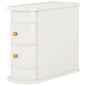 Narrow 2 Drawer End Table