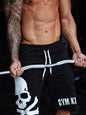 Men's Skull Drawstring Shorts