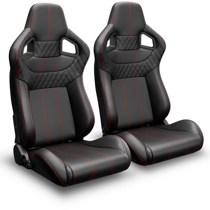 2PC Universal Bucket Racing Seats