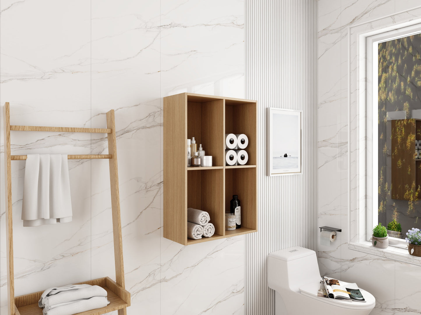 24 Inch Small Wall Mounted Storage Shelves