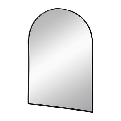 Arched Mirror With Metal Frame, Wall Mirror For Living Room Bedroom Entryway