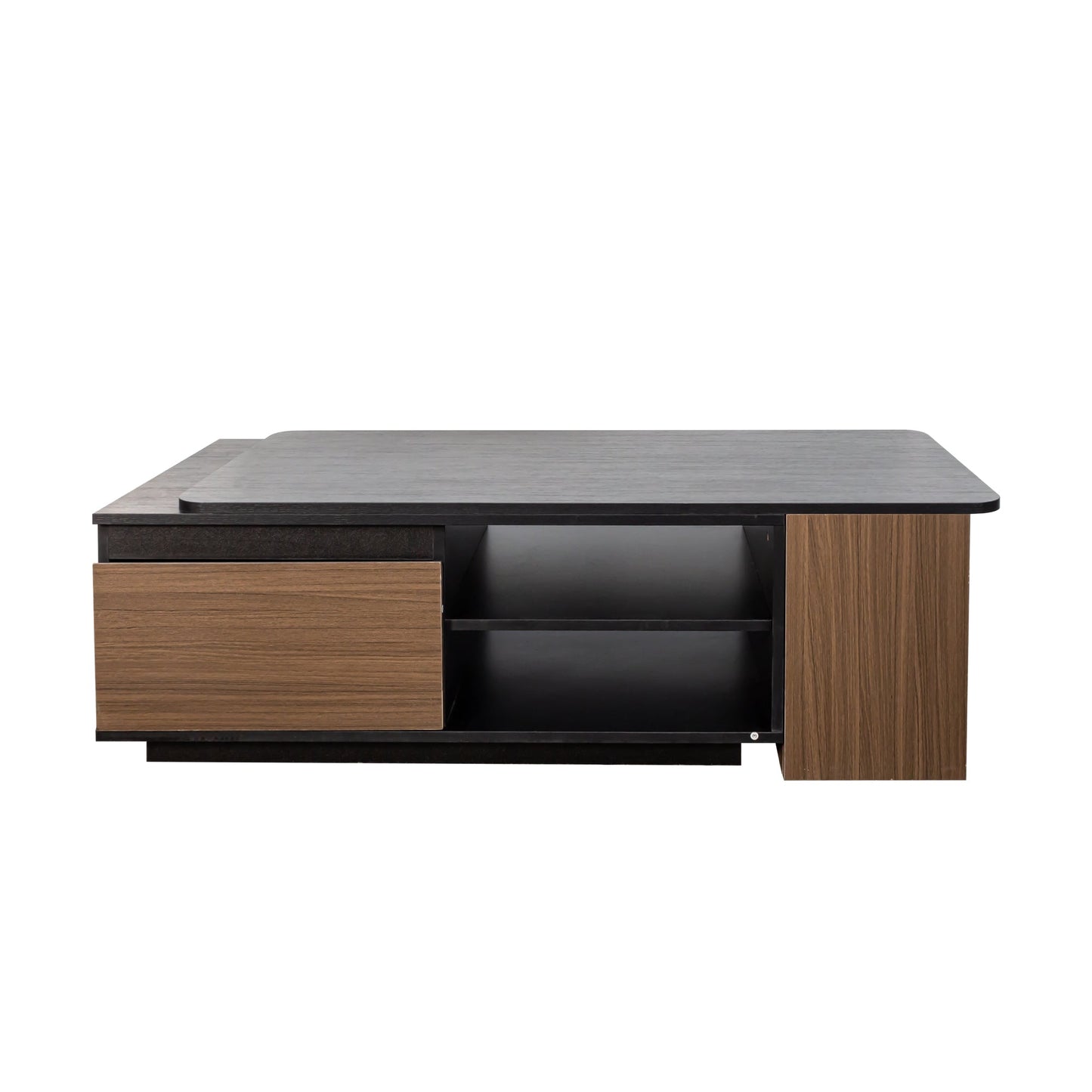 Extendable Coffee Table with 2 Storage Drawers