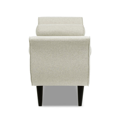 Alma Tufted Flared Arm Entryway Bench