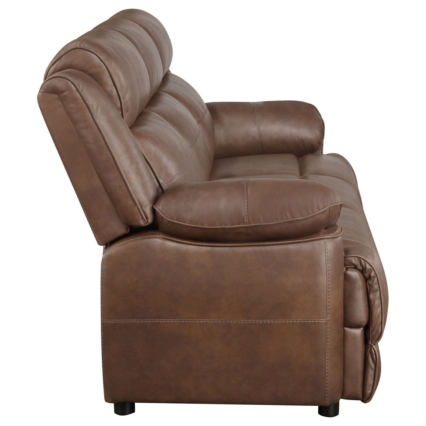 Worthington - Padded Arm Sofa - Dark Brown