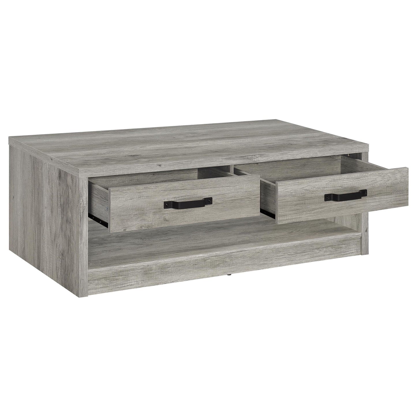 Nuberg - 2 Piece And End Table Set With Storage Drawers - Gray