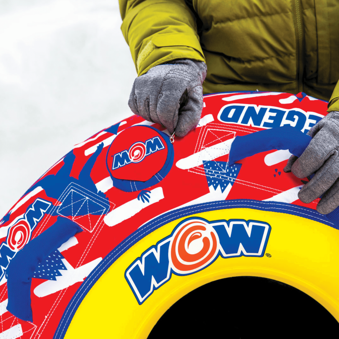 WOW Watersports Legend Hard-Bottom Snow Tube for 1 Person