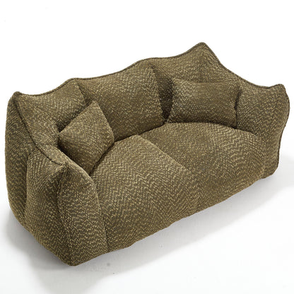 Comfortable Dual Beanbag Chair With High Resilience Foam Core For 2 People