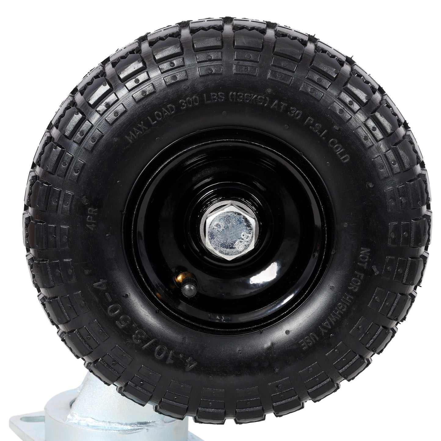 10 in Dual Air Wheels Swivel Caster, 660LBS Load Capacity