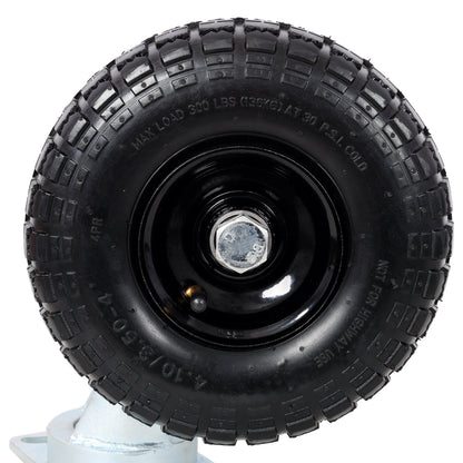 10 in Dual Air Wheels Swivel Caster, 660LBS Load Capacity