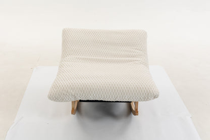 Bean Bag Rocking Chair with Solid Wood Frame