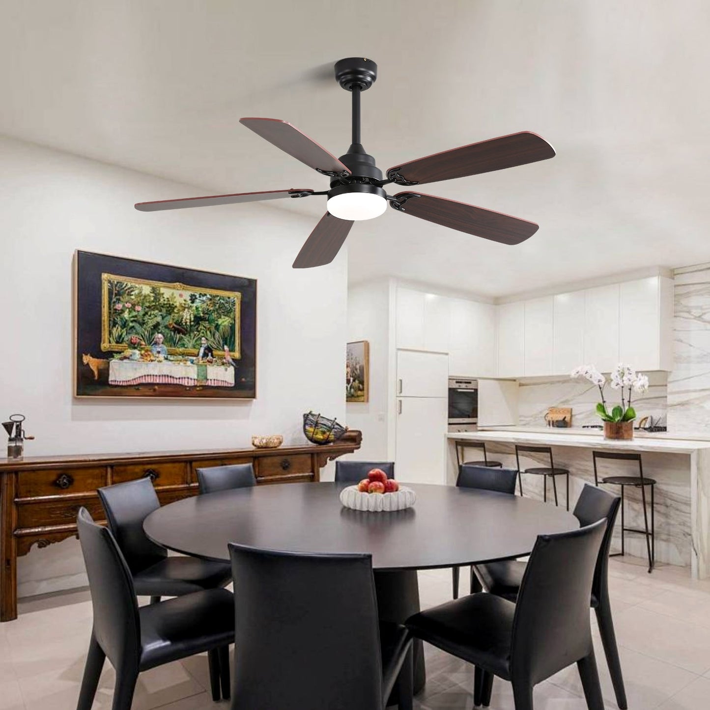 52 Inch Classics Ceiling Fan With LED Light