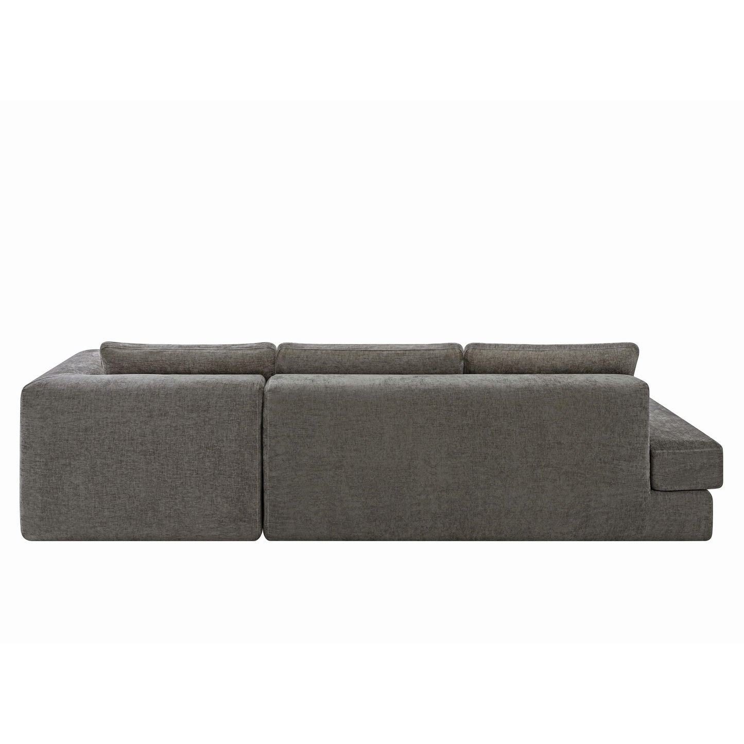 L-Shaped Modular Sofa With Double Layer Cushion