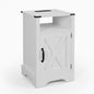 Farmhouse Nightstand, Charging Station & Storage