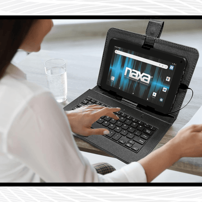 Naxa 10.1" Core Android 11 Tablet Kit Black - Refurbished