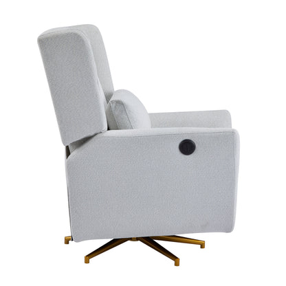 Power Recliner Chair Swivel Upholstered 360° Swivel Recliner