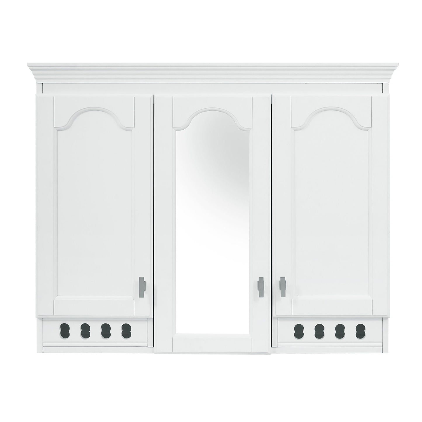 Wall Mount Mirror Cabinet With Adjustable Shelves, Soft Closing Hinges