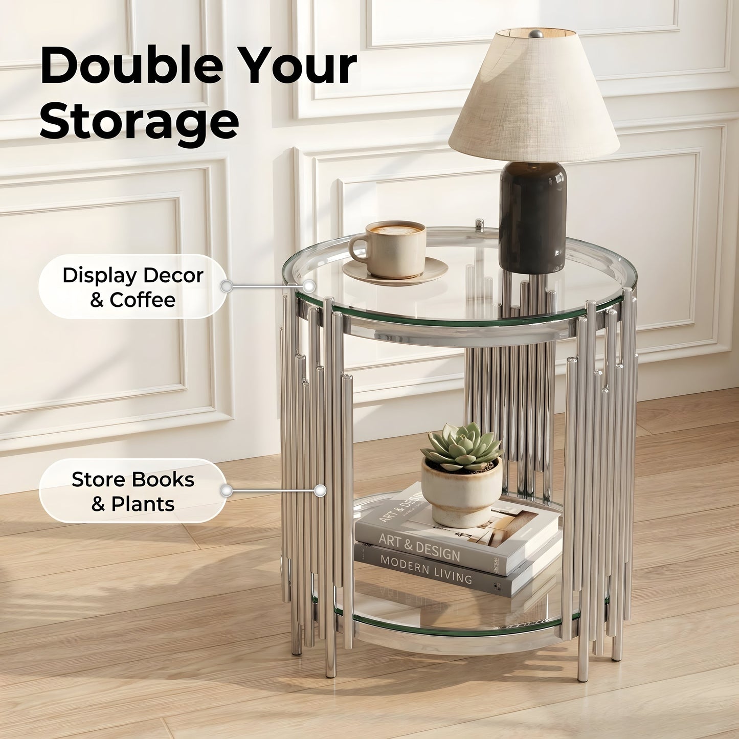 Modern Luxury Coffee Table and Side Table Set