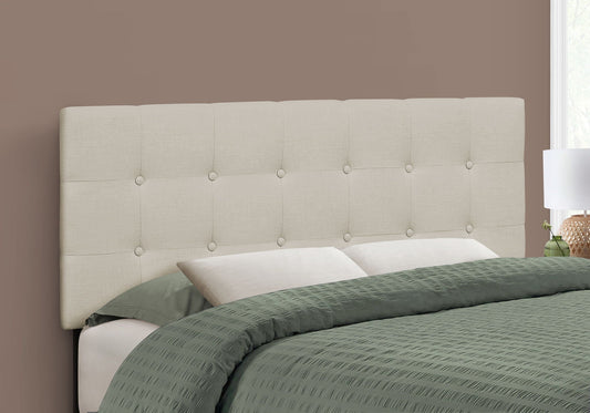 Full Size Upholstered Bed Headboard - Beige