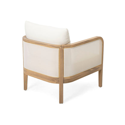 Outdoor Acacia Wood Patio Club Chair