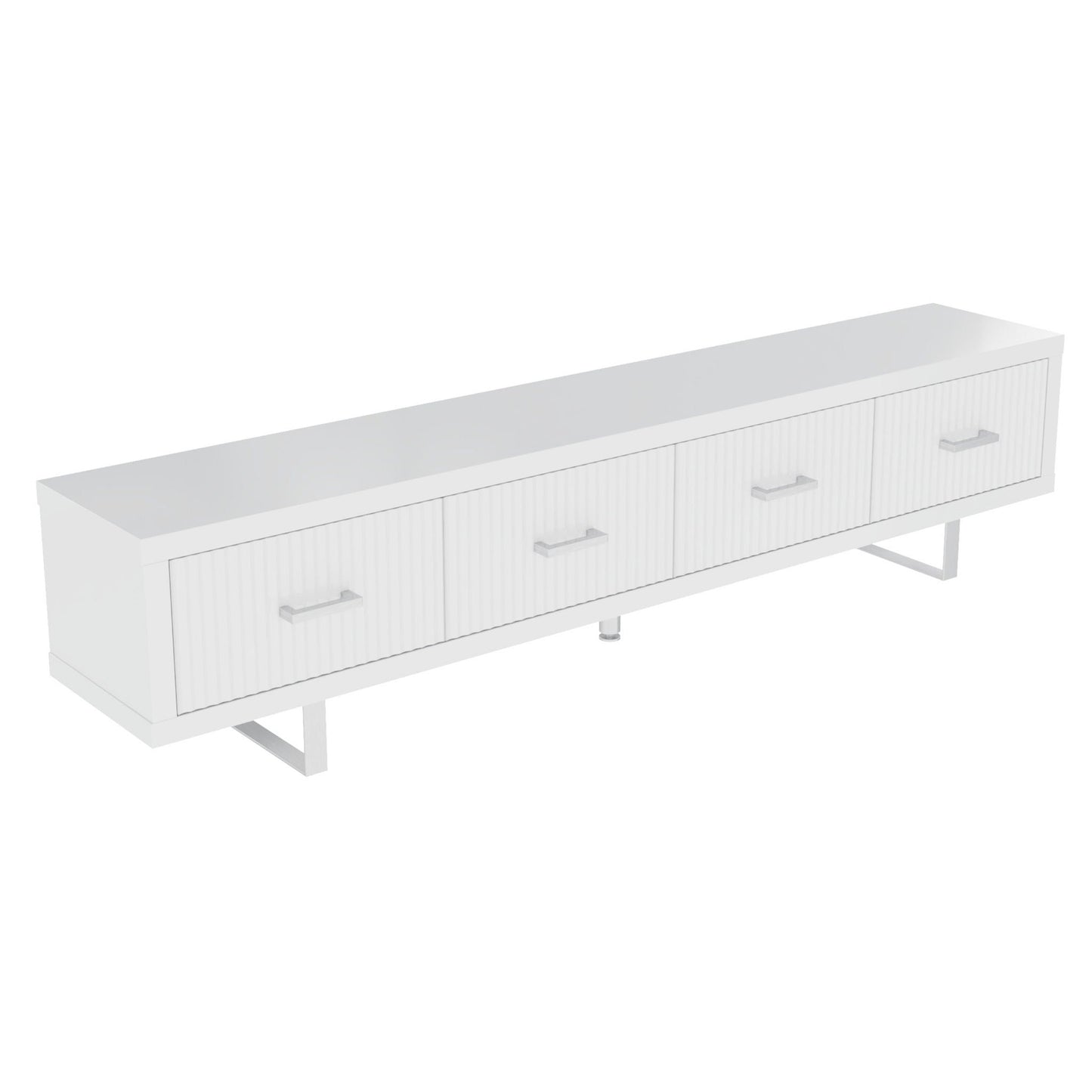 TV Stand With Slatted Drawers