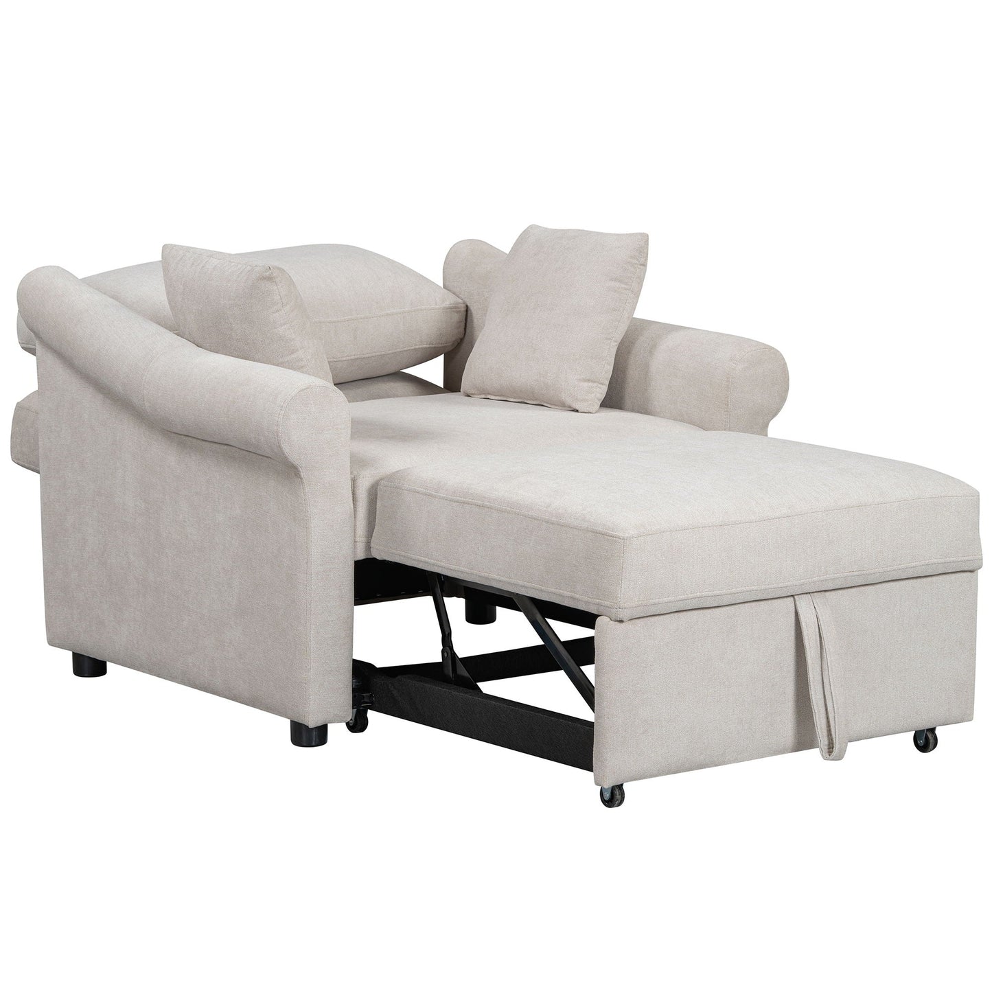 Convertible Sleeper Chair With Adjustable Backrest