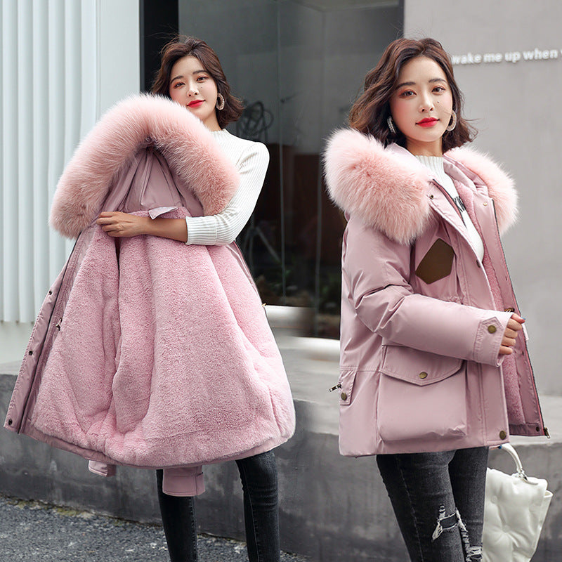 Tooling To Overcome The Thicker Loose Plus Size Women's Cotton-padded Jacket